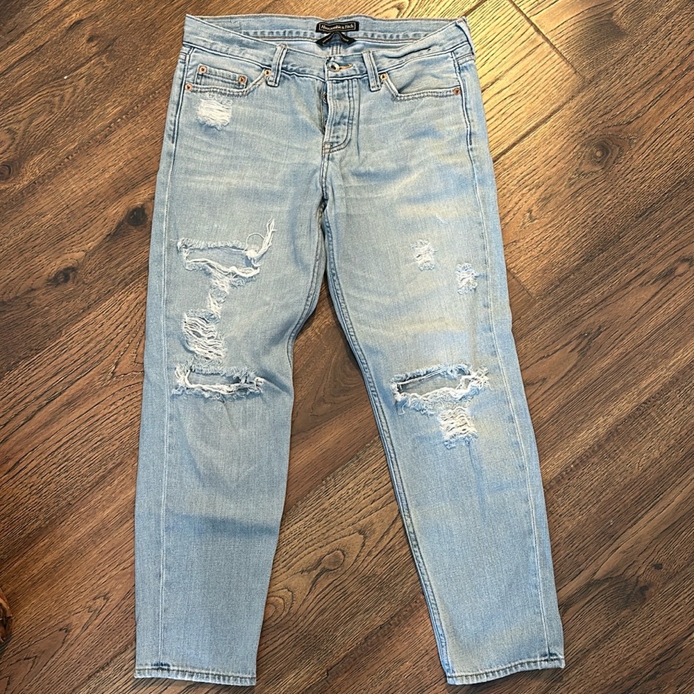 Abercrombie light wash jeans